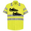 Men's High Visibility Safety Short Sleeve Work Shirt Thumbnail