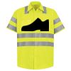 Men's High Visibility Safety Short Sleeve Work Shirt Thumbnail