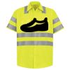 Men's High Visibility Safety Short Sleeve Work Shirt Thumbnail