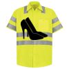Men's High Visibility Safety Short Sleeve Work Shirt Thumbnail
