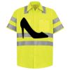 Men's High Visibility Safety Short Sleeve Work Shirt Thumbnail