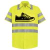 Men's High Visibility Safety Short Sleeve Work Shirt Thumbnail
