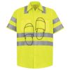 Men's High Visibility Safety Short Sleeve Work Shirt Thumbnail