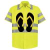 Men's High Visibility Safety Short Sleeve Work Shirt Thumbnail