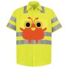 Men's High Visibility Safety Short Sleeve Work Shirt Thumbnail