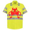 Men's High Visibility Safety Short Sleeve Work Shirt Thumbnail