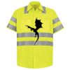 Men's High Visibility Safety Short Sleeve Work Shirt Thumbnail