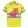 Men's High Visibility Safety Short Sleeve Work Shirt Thumbnail