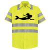Men's High Visibility Safety Short Sleeve Work Shirt Thumbnail