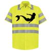 Men's High Visibility Safety Short Sleeve Work Shirt Thumbnail