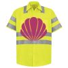 Men's High Visibility Safety Short Sleeve Work Shirt Thumbnail