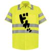 Men's High Visibility Safety Short Sleeve Work Shirt Thumbnail