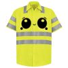 Men's High Visibility Safety Short Sleeve Work Shirt Thumbnail