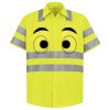 Men's High Visibility Safety Short Sleeve Work Shirt Thumbnail