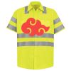 Men's High Visibility Safety Short Sleeve Work Shirt Thumbnail