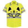 Men's High Visibility Safety Short Sleeve Work Shirt Thumbnail