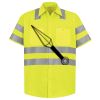 Men's High Visibility Safety Short Sleeve Work Shirt Thumbnail