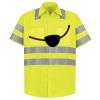Men's High Visibility Safety Short Sleeve Work Shirt Thumbnail