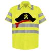 Men's High Visibility Safety Short Sleeve Work Shirt Thumbnail