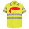 Men's High Visibility Safety Short Sleeve Work Shirt Thumbnail