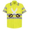 Men's High Visibility Safety Short Sleeve Work Shirt Thumbnail