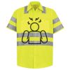 Men's High Visibility Safety Short Sleeve Work Shirt Thumbnail
