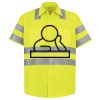Men's High Visibility Safety Short Sleeve Work Shirt Thumbnail