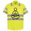 Men's High Visibility Safety Short Sleeve Work Shirt Thumbnail