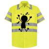 Men's High Visibility Safety Short Sleeve Work Shirt Thumbnail