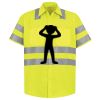 Men's High Visibility Safety Short Sleeve Work Shirt Thumbnail