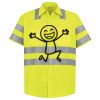 Men's High Visibility Safety Short Sleeve Work Shirt Thumbnail