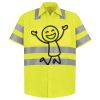 Men's High Visibility Safety Short Sleeve Work Shirt Thumbnail
