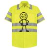 Men's High Visibility Safety Short Sleeve Work Shirt Thumbnail