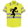 Men's High Visibility Safety Short Sleeve Work Shirt Thumbnail