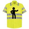 Men's High Visibility Safety Short Sleeve Work Shirt Thumbnail