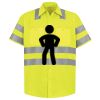 Men's High Visibility Safety Short Sleeve Work Shirt Thumbnail