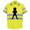 Men's High Visibility Safety Short Sleeve Work Shirt Thumbnail