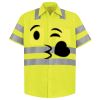 Men's High Visibility Safety Short Sleeve Work Shirt Thumbnail