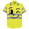 Men's High Visibility Safety Short Sleeve Work Shirt Thumbnail