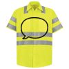 Men's High Visibility Safety Short Sleeve Work Shirt Thumbnail