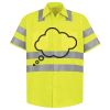 Men's High Visibility Safety Short Sleeve Work Shirt Thumbnail