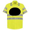 Men's High Visibility Safety Short Sleeve Work Shirt Thumbnail