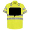 Men's High Visibility Safety Short Sleeve Work Shirt Thumbnail