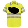 Men's High Visibility Safety Short Sleeve Work Shirt Thumbnail