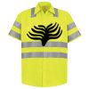 Men's High Visibility Safety Short Sleeve Work Shirt Thumbnail
