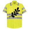 Men's High Visibility Safety Short Sleeve Work Shirt Thumbnail