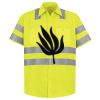Men's High Visibility Safety Short Sleeve Work Shirt Thumbnail