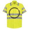 Men's High Visibility Safety Short Sleeve Work Shirt Thumbnail