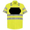 Men's High Visibility Safety Short Sleeve Work Shirt Thumbnail