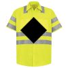 Men's High Visibility Safety Short Sleeve Work Shirt Thumbnail